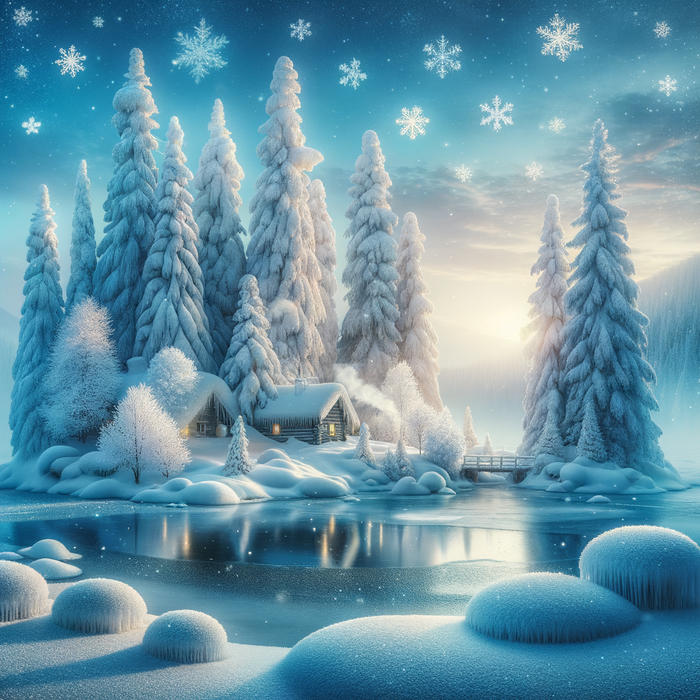 Magical Winter Wonderland 5D DIY Paint By Diamond Kit