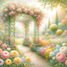 Charming Garden Trellis Paint By Diamonds Art