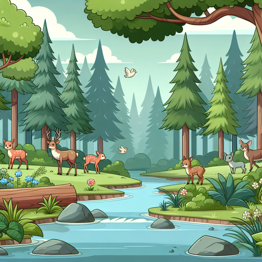 Majestic Woodland Retreat Diamond Painting