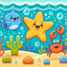 Under The Sea Friends Paint By Diamonds Kits