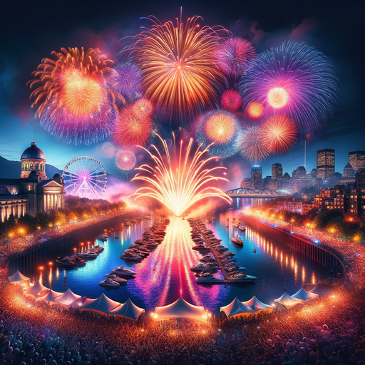 International Fireworks Festival - Canada Painting By Diamonds Kit