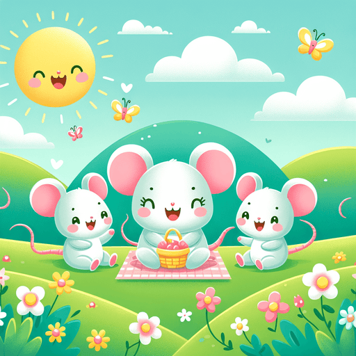 Merry Meadow Mice Painting By Diamonds Kit