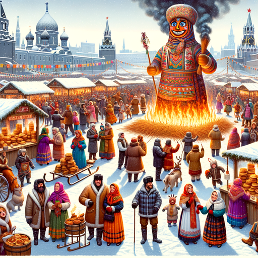 Maslenitsa Festival - Moscow Diamonded Painting Kits