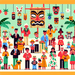 Tropical Tiki Party Diamonded Painting Kits