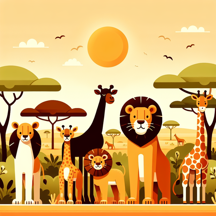 Sunny Safari Spectacle Diamonded Painting Kits