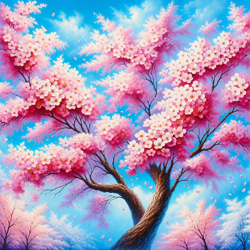 Bright Cherry Blossom Dream Diamonded Painting Kits