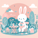 Bunny's Tea Party Paint By Diamonds Kits