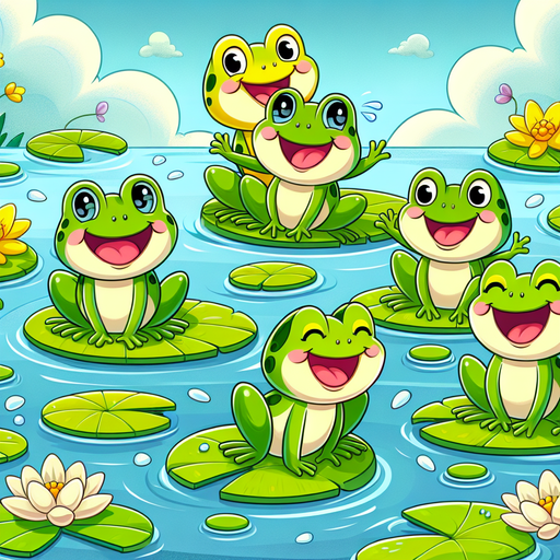 Fun Frogs Diamond Painting