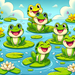 Fun Frogs Diamond Painting