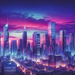Urban Cityscape Twilight Diamond Painting
