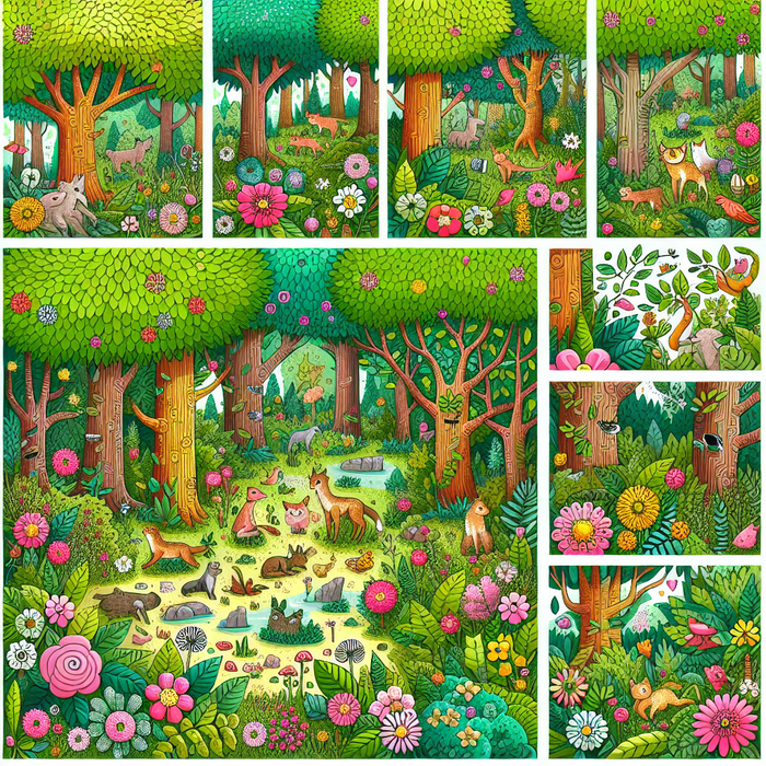 Whimsical Forest Journey Diamond Painting