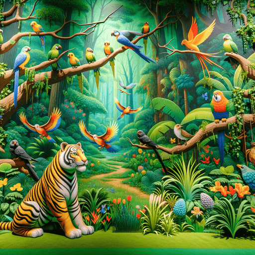 Jungle Adventure Safari Painting Diamond Kit