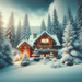 Cozy Mountain Cabin Diamonded Painting Kits