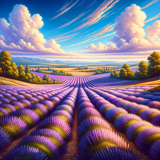 Radiant Lavender Fields Paint By Diamond