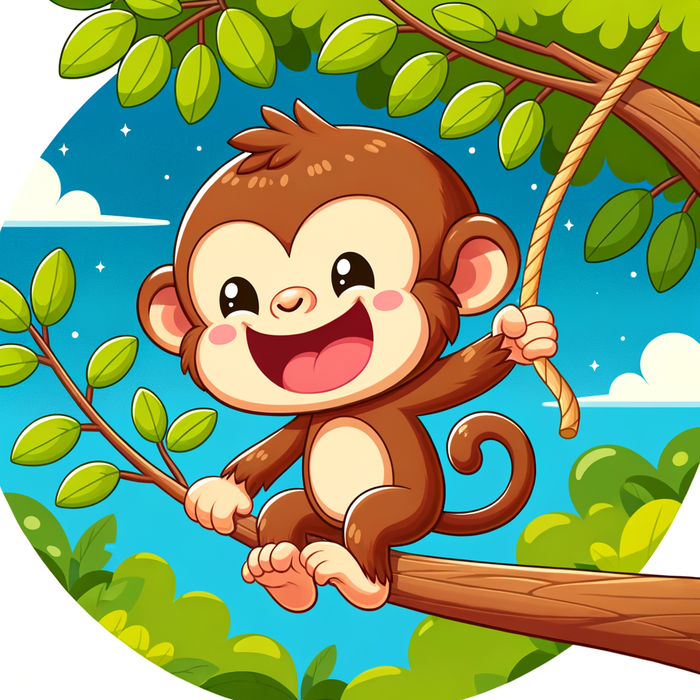 Playful Monkey Paint By Color