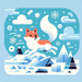 Arctic Fox Snow Day Diamond Painting