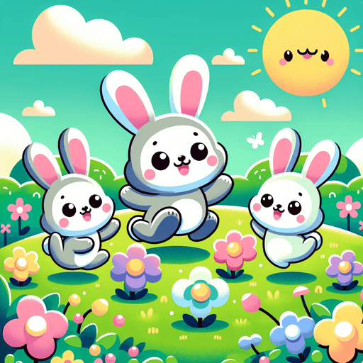 Bouncy Rabbit Family Paint By Diamonds