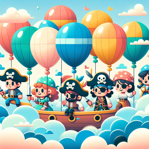 Sky Pirates' Balloon Adventure Paint By Diamonds Art