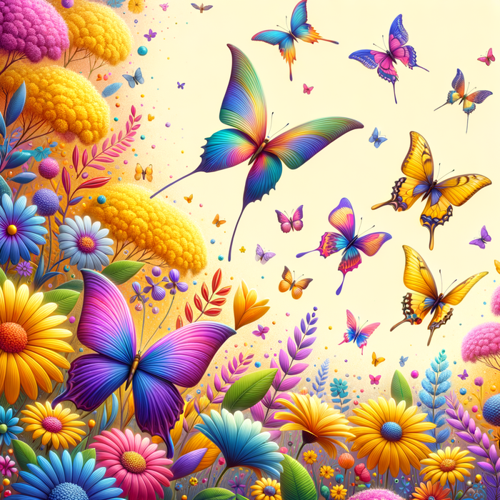 Dancing Butterflies Paint By Diamonds Art