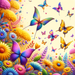 Dancing Butterflies Paint By Diamonds Art