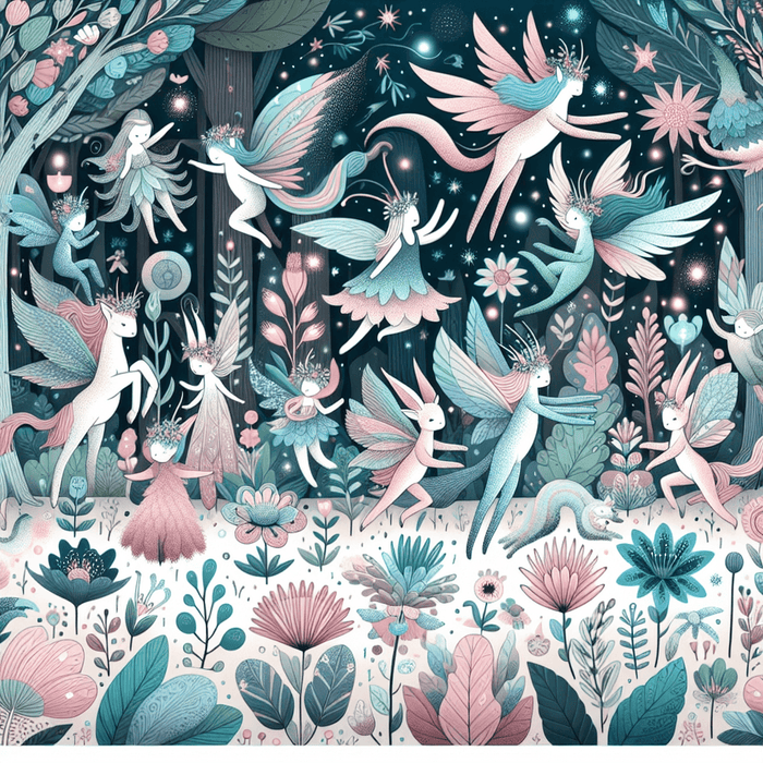 Mystical Fairy Tale Forest Paint By Color