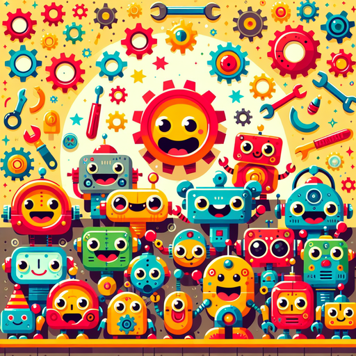 Silly Robot Rumble Painting By Diamonds Kit