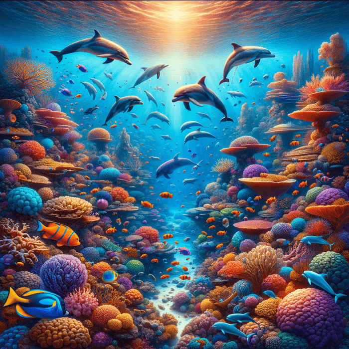 Majestic Underwater World Painting Diamond Kit