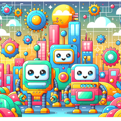 Playful Robot World Diamonded Painting Kits