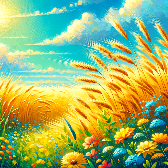 Sunny Fields Of Gold Paint By Diamond