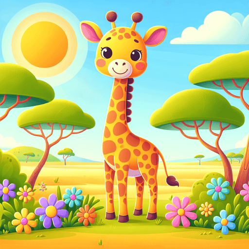 Smiling Giraffe Paint By Diamonds Art