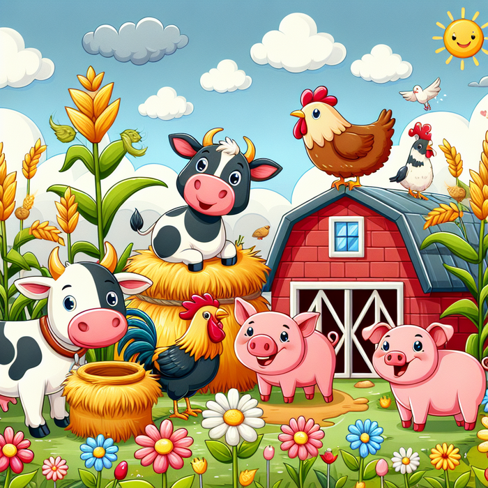 Adventurous Farm Day Painting Diamond Kit