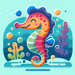 Splendid Seahorse Diamond Painting