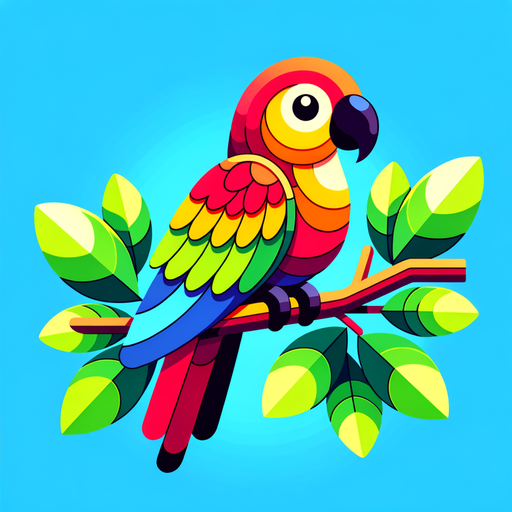 Singing Parrot Paint By Color