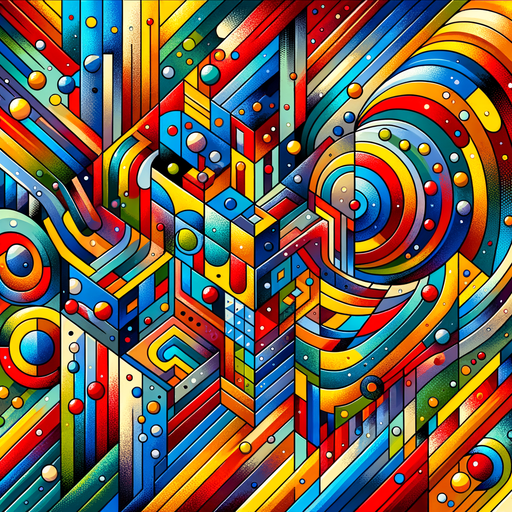 Funky Geometric Patterns Paint By Color