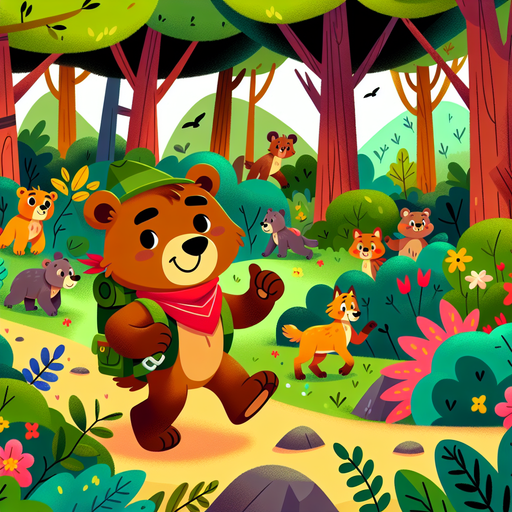 Brave Bear Adventures Paint By Color