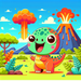 Dinosaurs Roar Party Diamond Painting