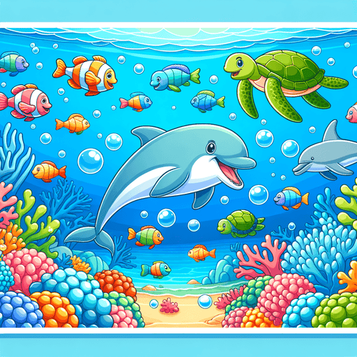 Underwater Adventure With Sea Friends Painting Diamond Kit