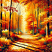 Autumnal Harmony Paint By Diamonds Art