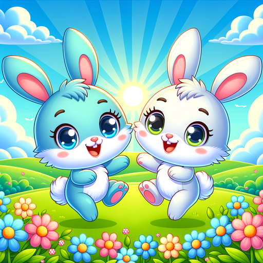 Cheerful Bunnies Diamond Painting