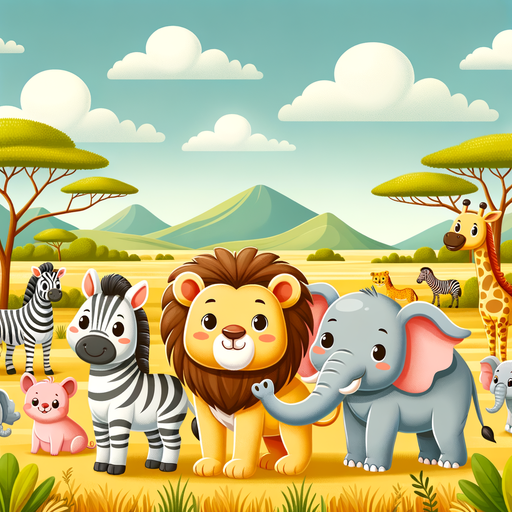 Adventurous Animal Safari Diamond Painting