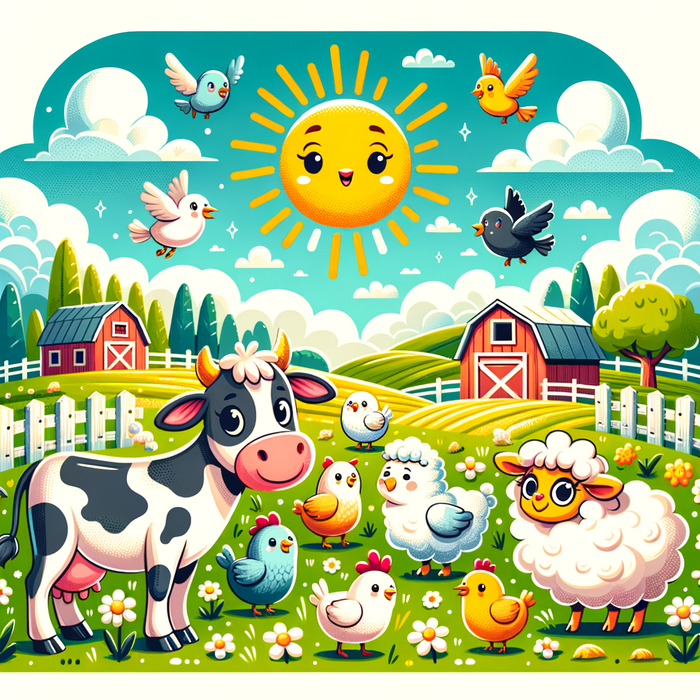 Joyful Farmyard Friends Paint By Color