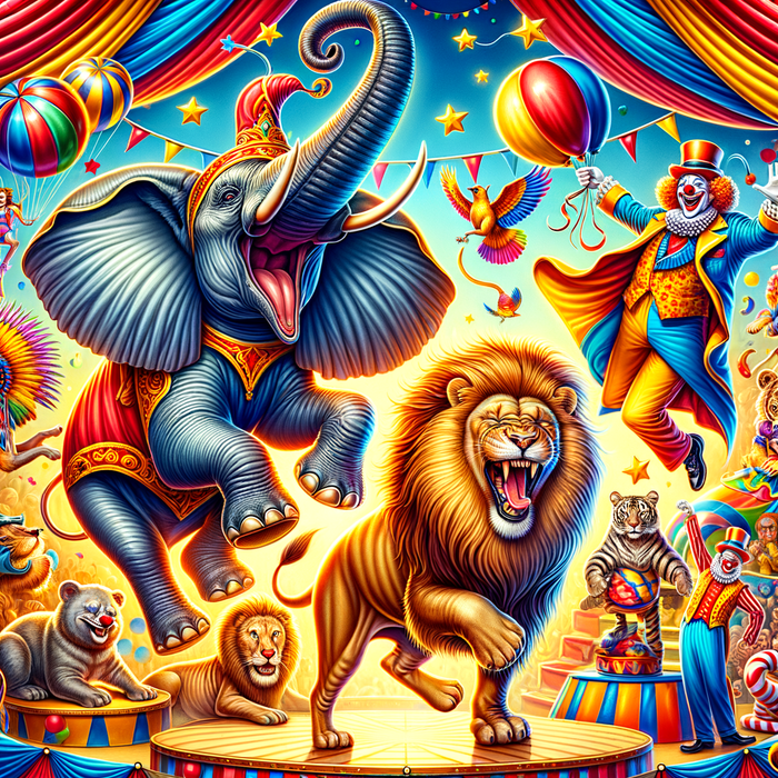 Playful Circus Animals Diamond Painting