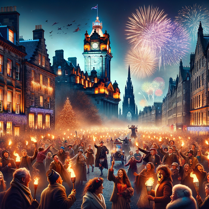 Edinburgh Hogmanay - Edinburgh Paint By Diamonds Art