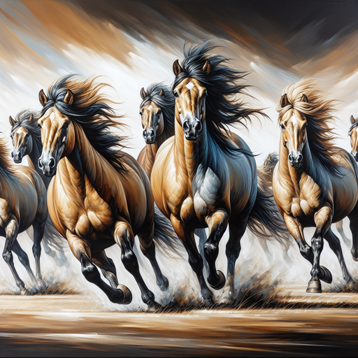 Wild Horses Run Free Diamond Painting