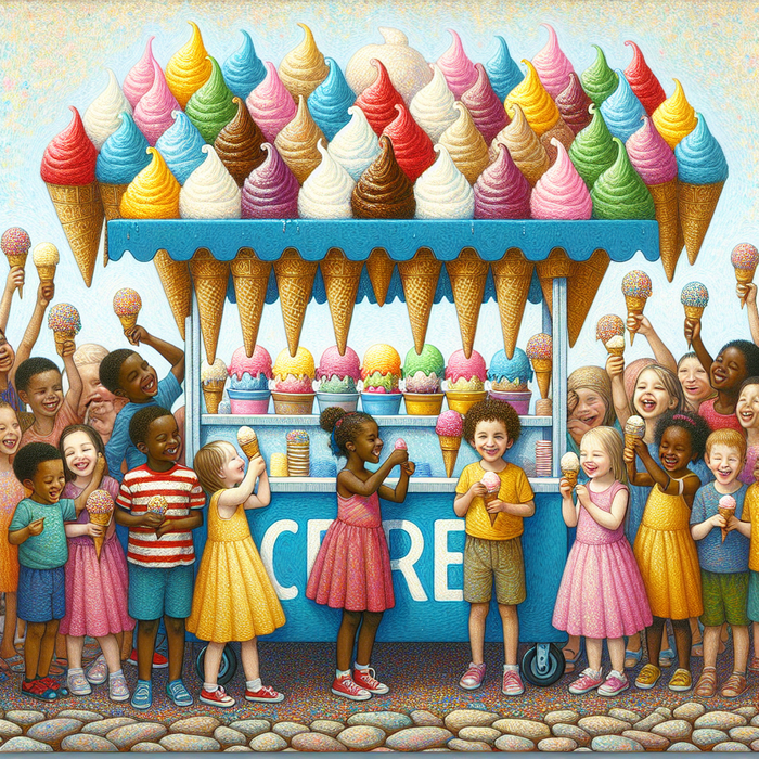 Whimsical Ice Cream Delight Diamond Painting