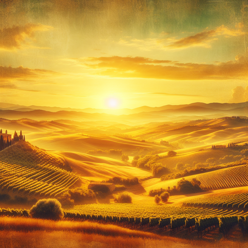 Tuscan Sunset Tranquility Painting By Diamonds Kit