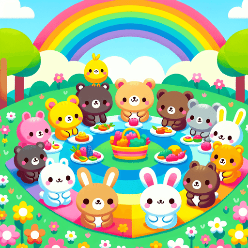 Joyful Picnic Day Painting By Diamonds Kit
