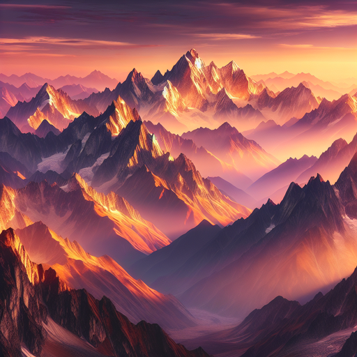 Mountainous Sunrise Splendor Paint By Diamonds