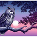 Majestic Owl At Dusk Paint By Diamond