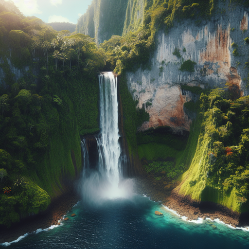 Tropical Waterfall Oasis Paint By Diamonds Kits